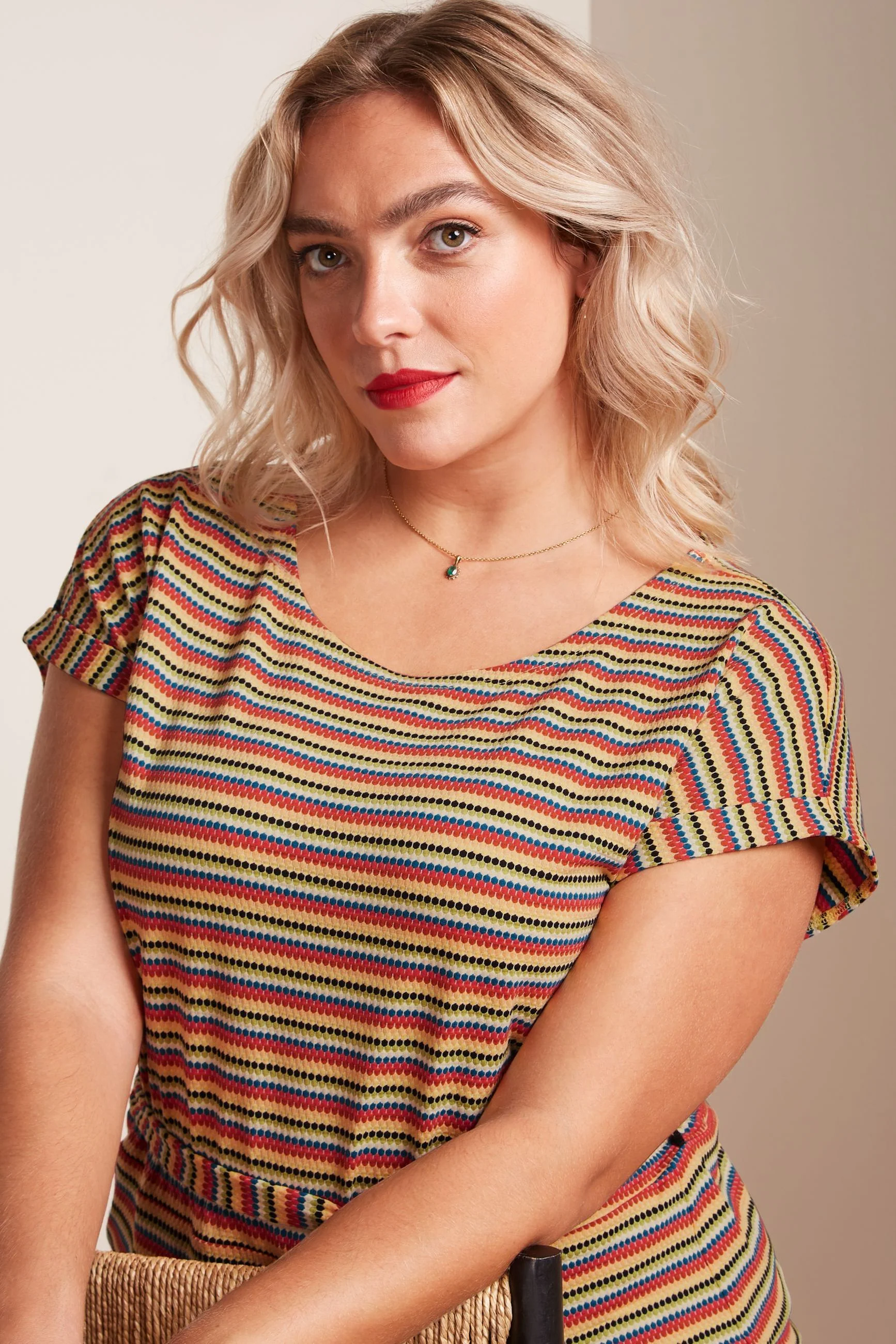 Aria Tunic Dress Beebop Stripe - Image 2