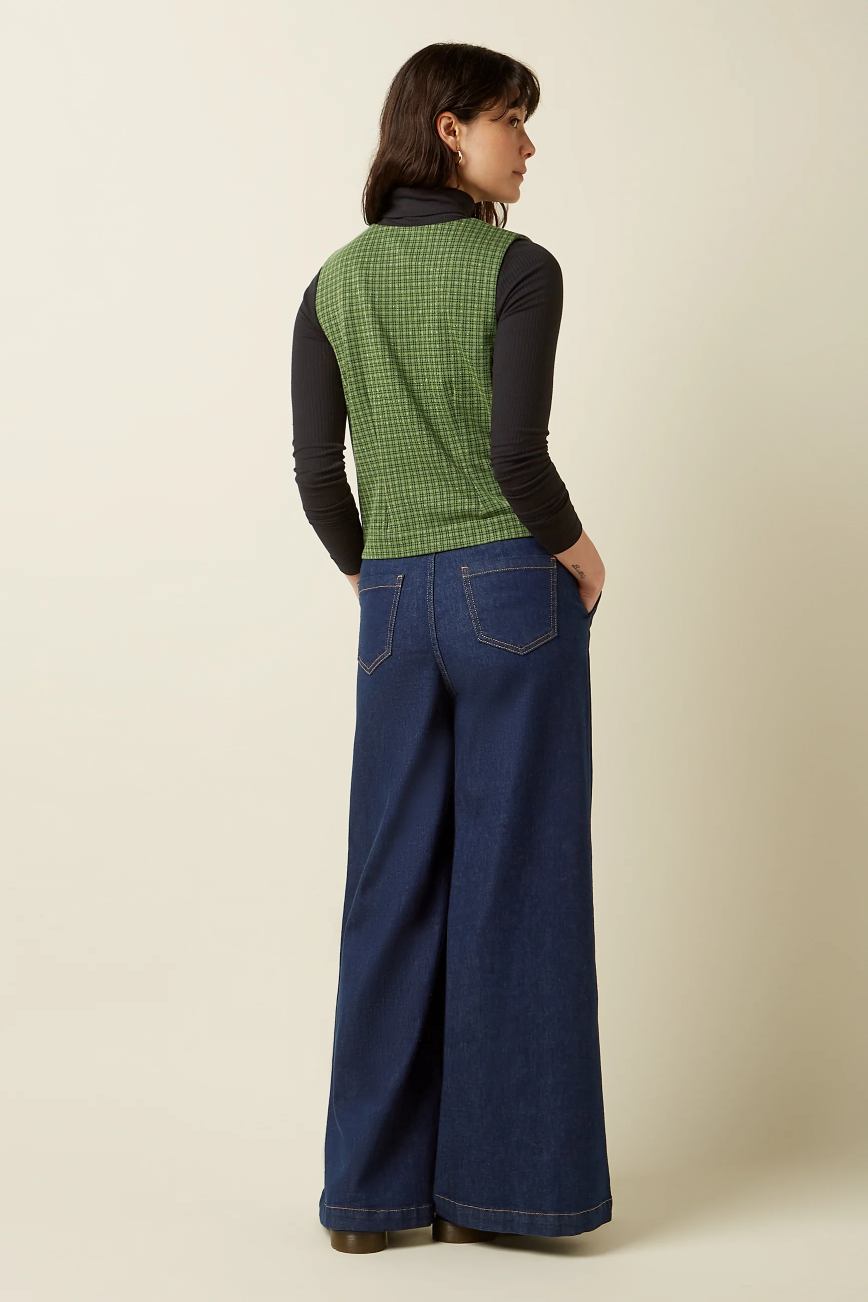 Bianca Gilet Ivy Check - Image 3
