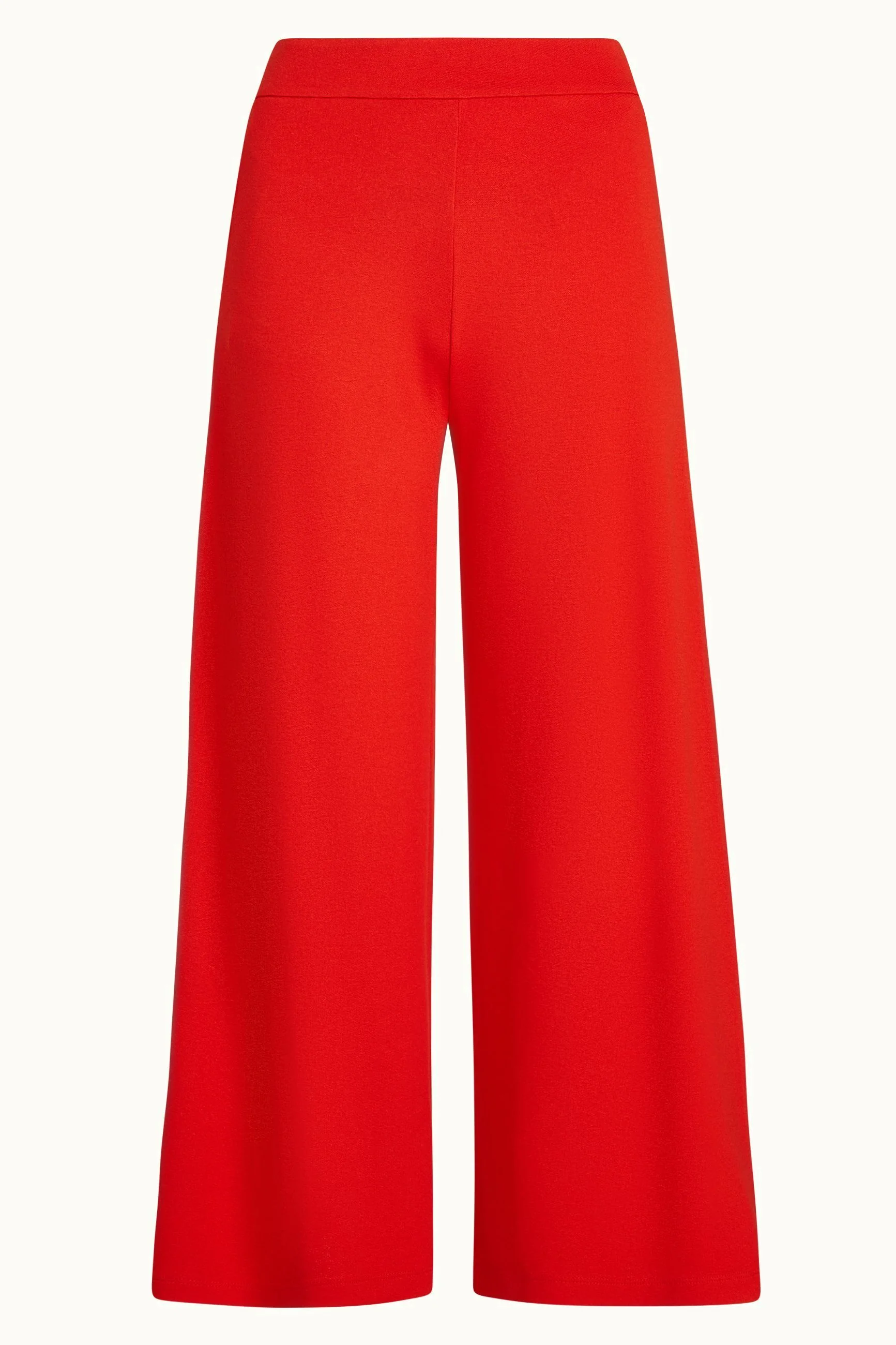 Border Palazzo Cropped Pants Milano Crepe - Image 4