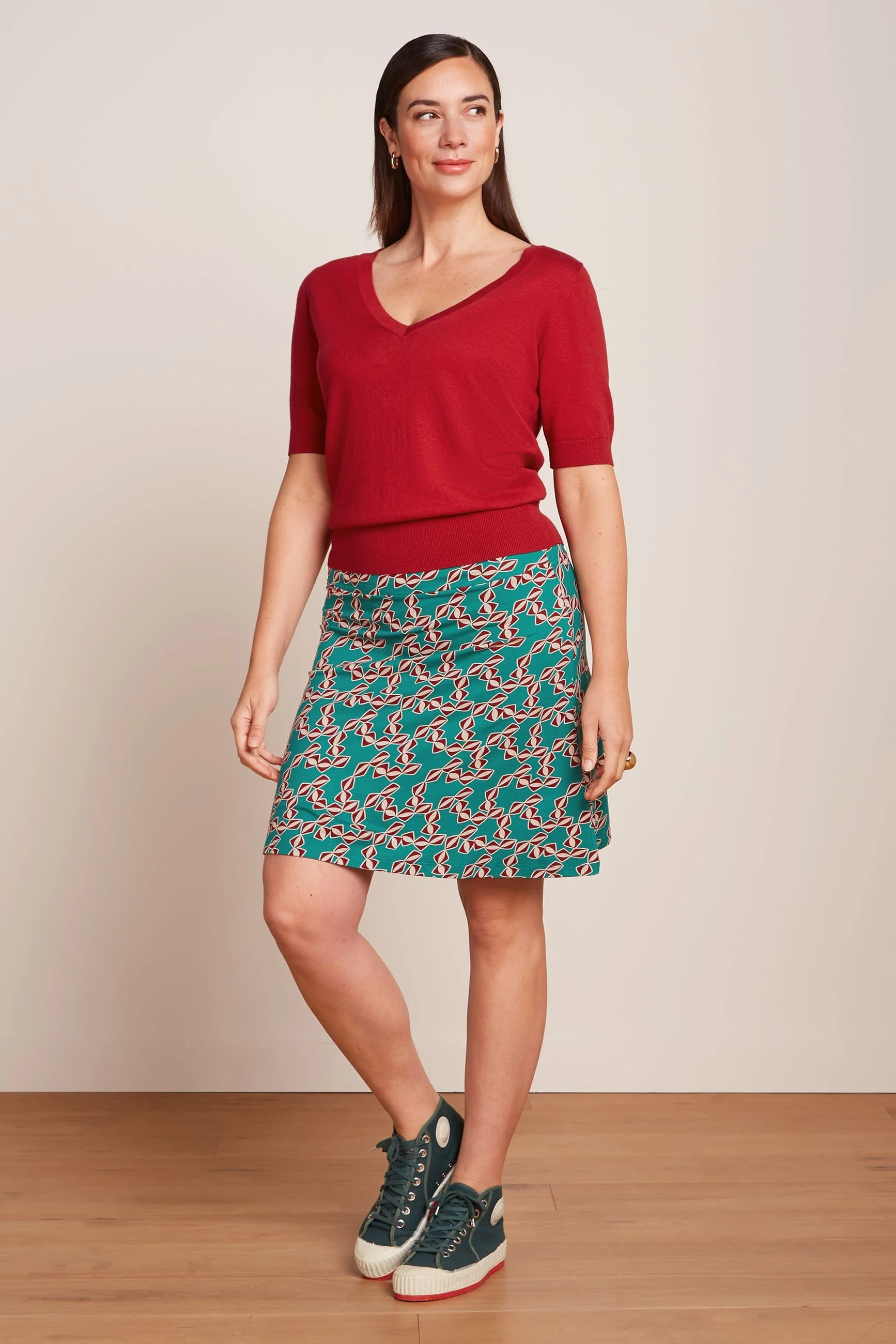 Border Skirt Minty