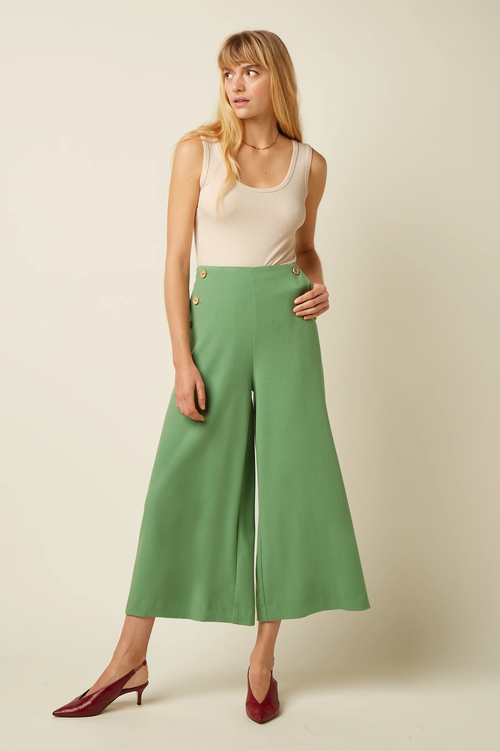 Brigitta Camisole Uni Rib - Image 2