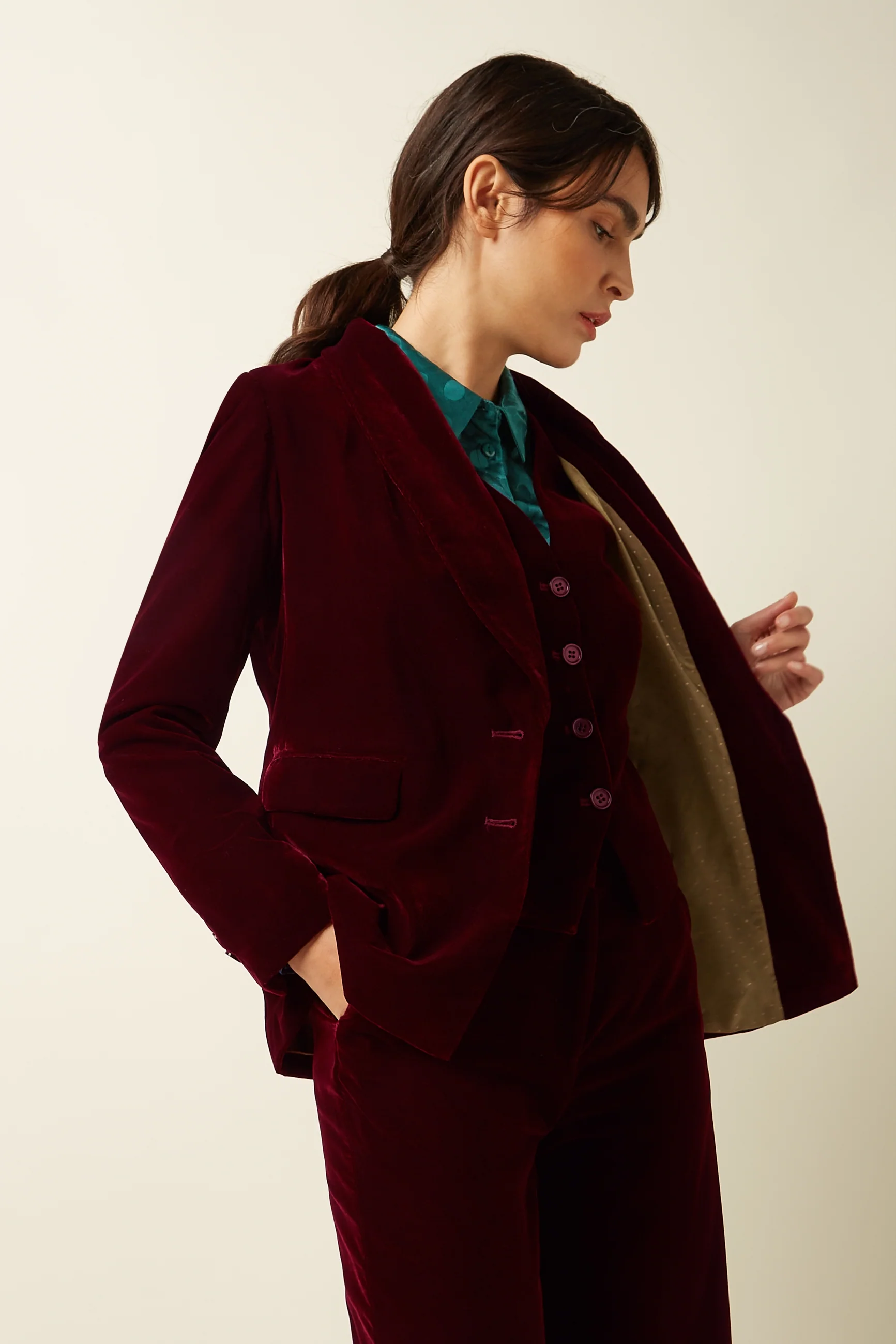 Brooke Blazer Gamine Velvet
