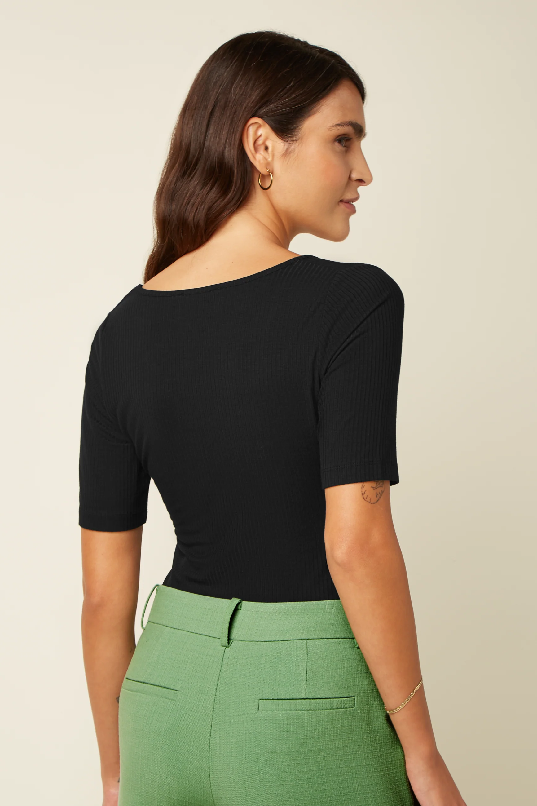 Carice Top Uni Rib - Image 2