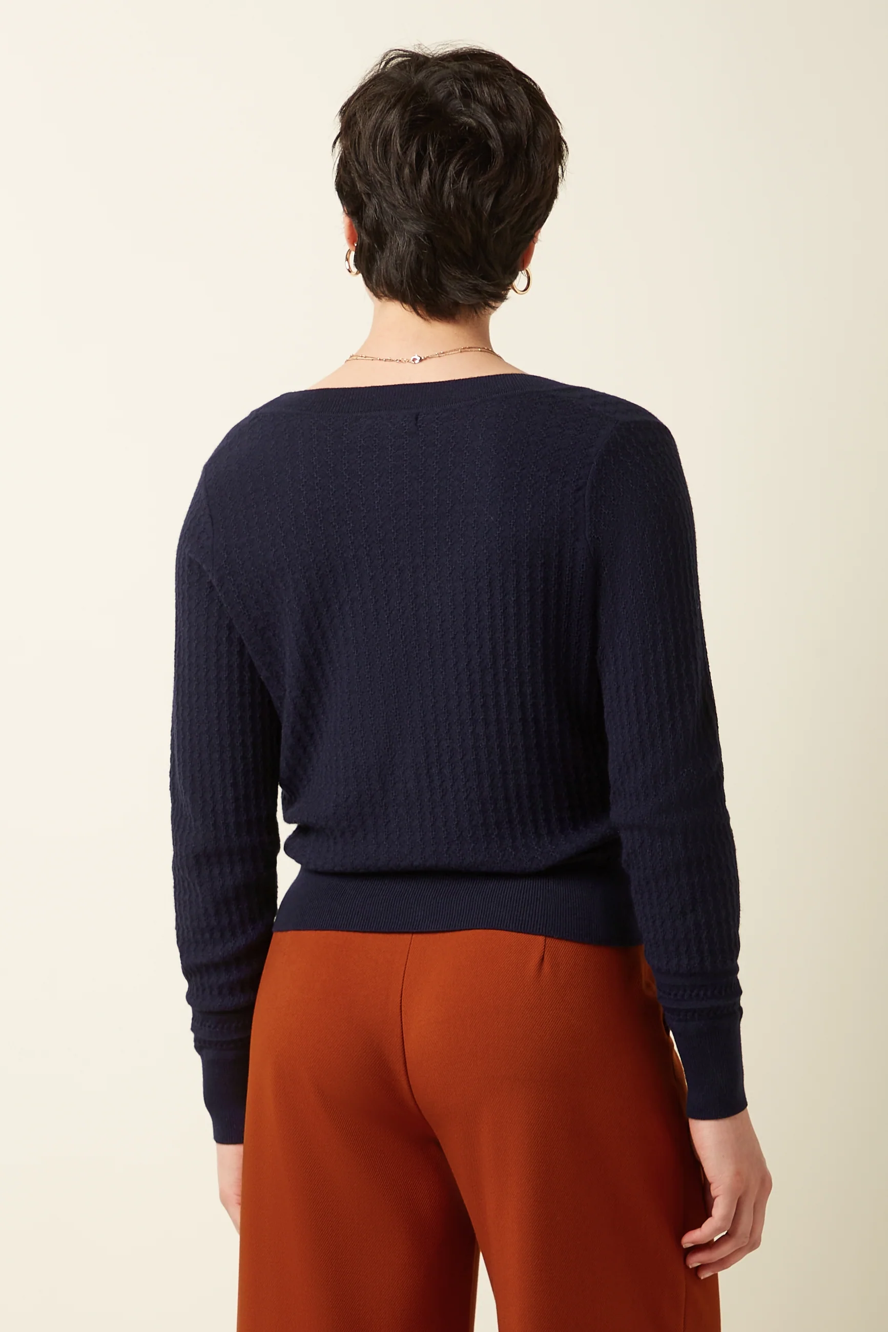 Deep V Cardi Cedar - Image 2