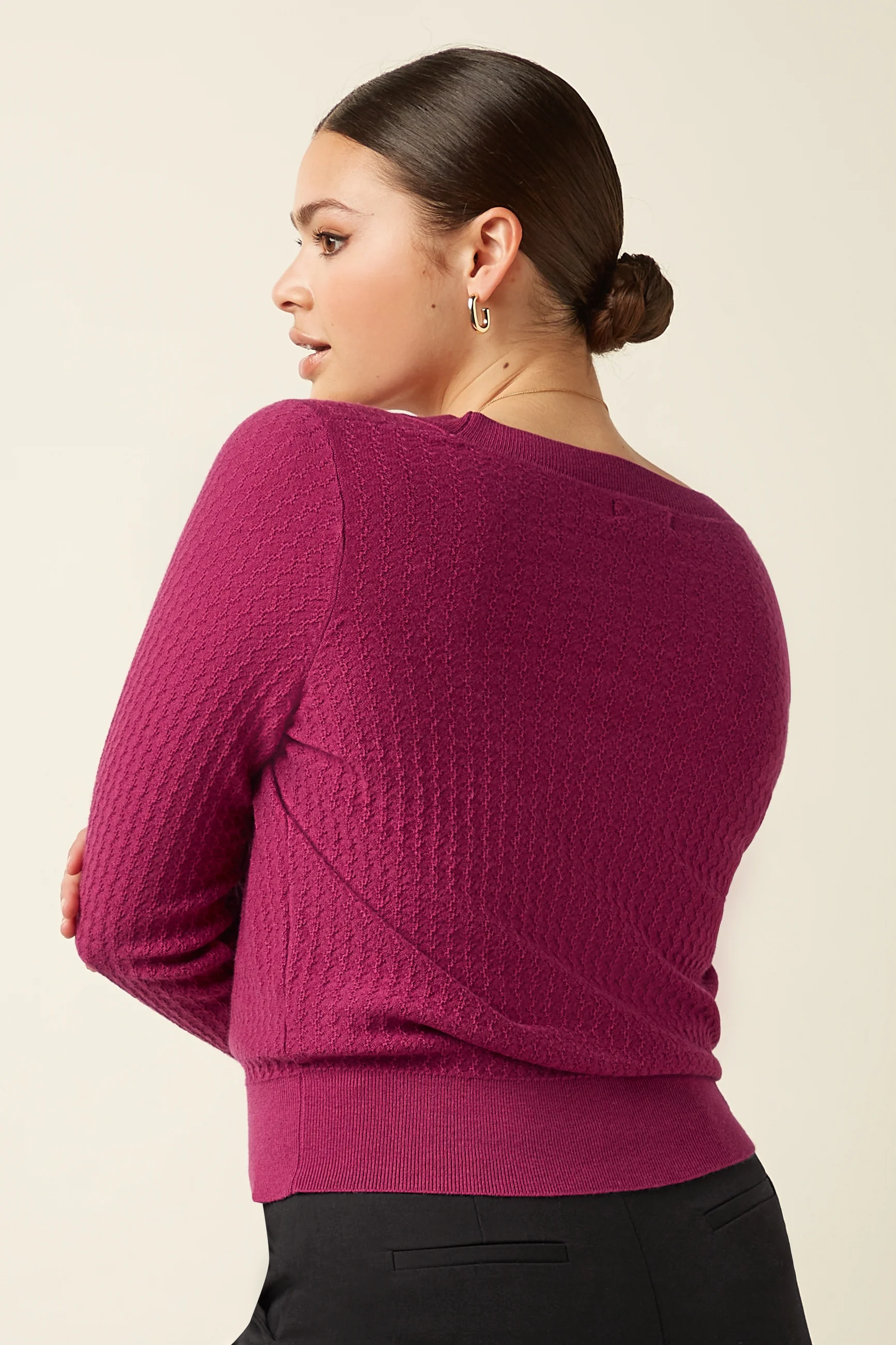 Deep V Cardi Cedar - Image 2