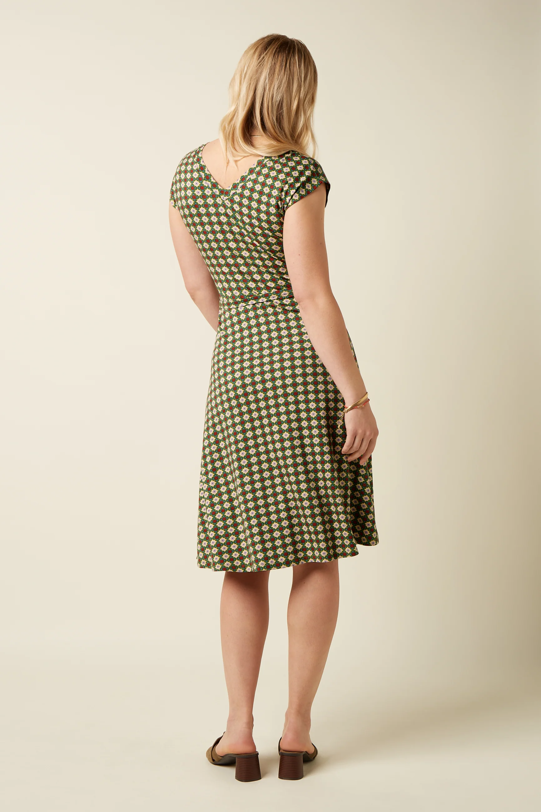 Double V Dress Jade - Image 3