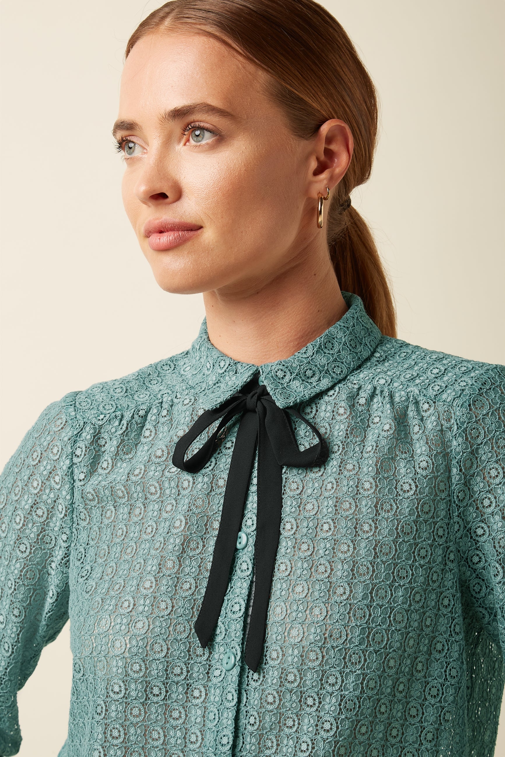 Elia Blouse Branco Lace - Image 2