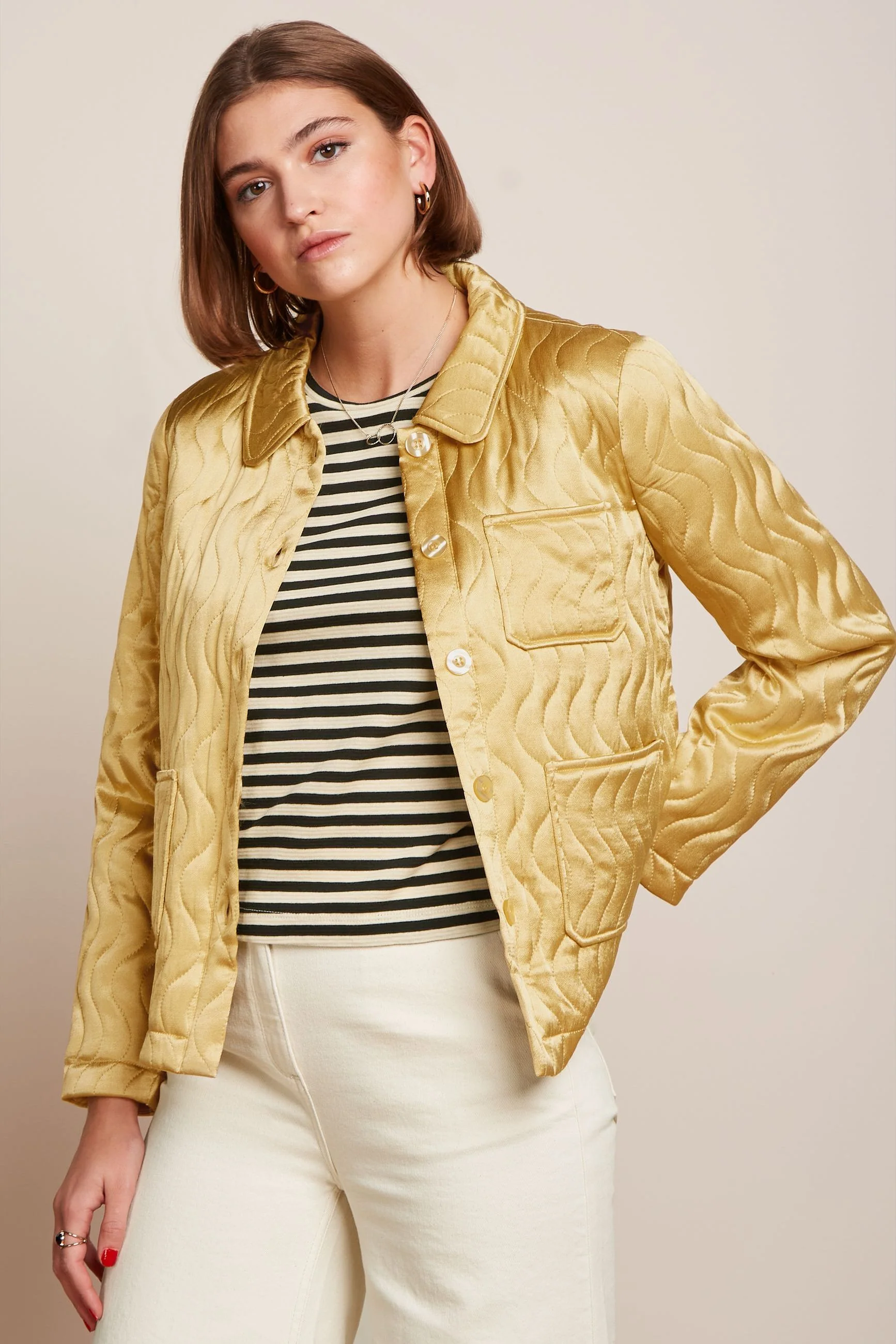 Ellen Jacket Star Satin