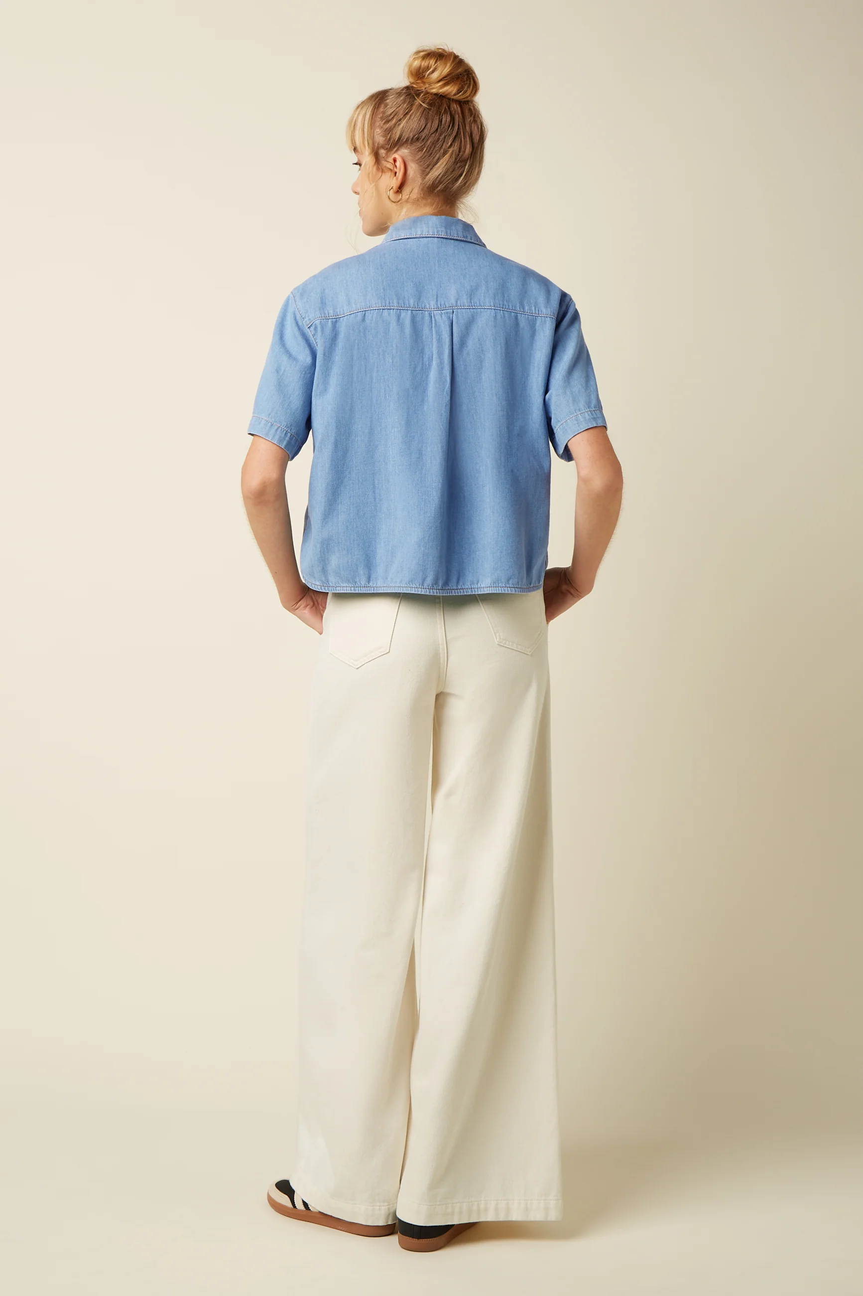 Evelina Blouse Festa Light Denim - Image 3