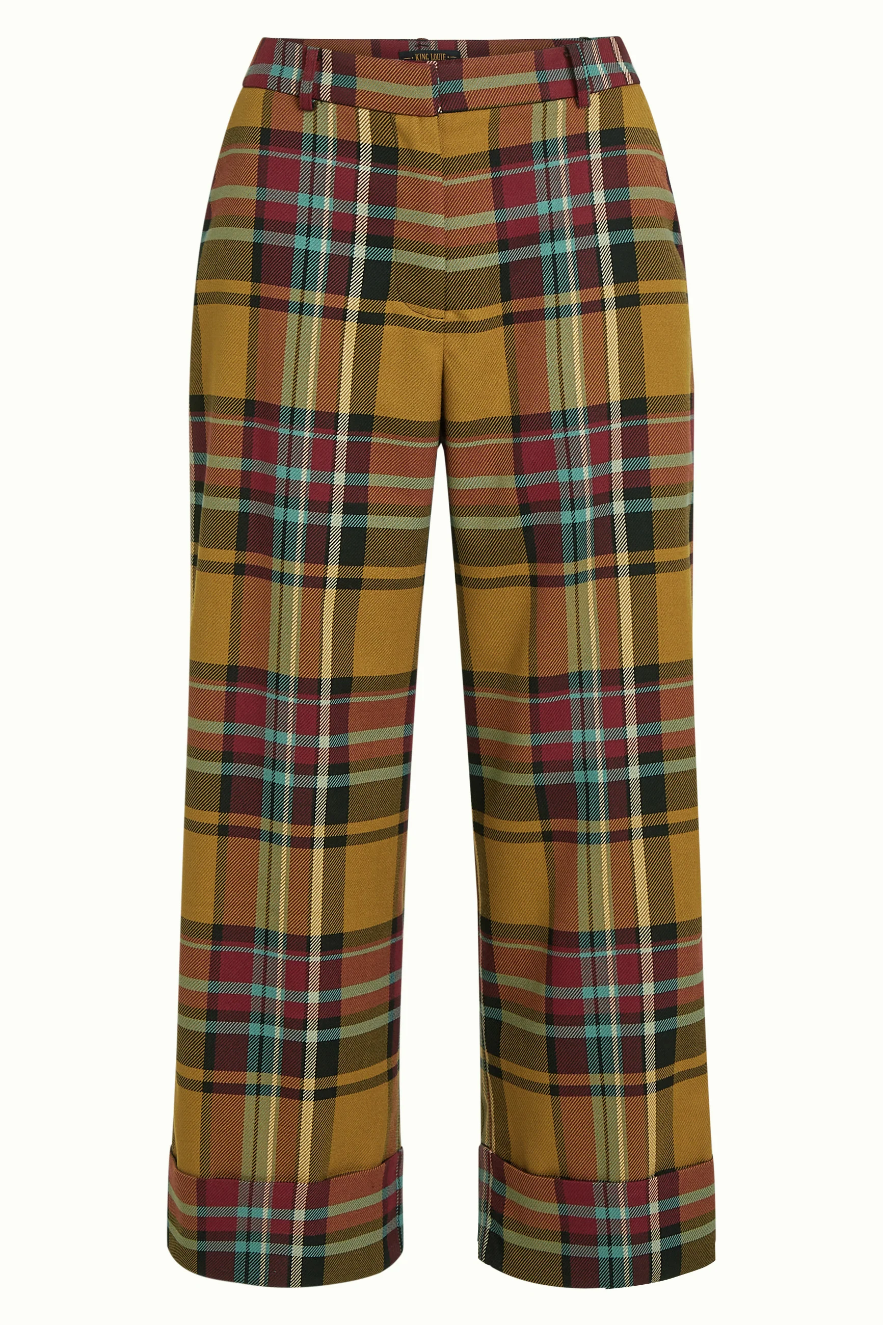 Federica Cuff Pants Caroll Check - Image 6