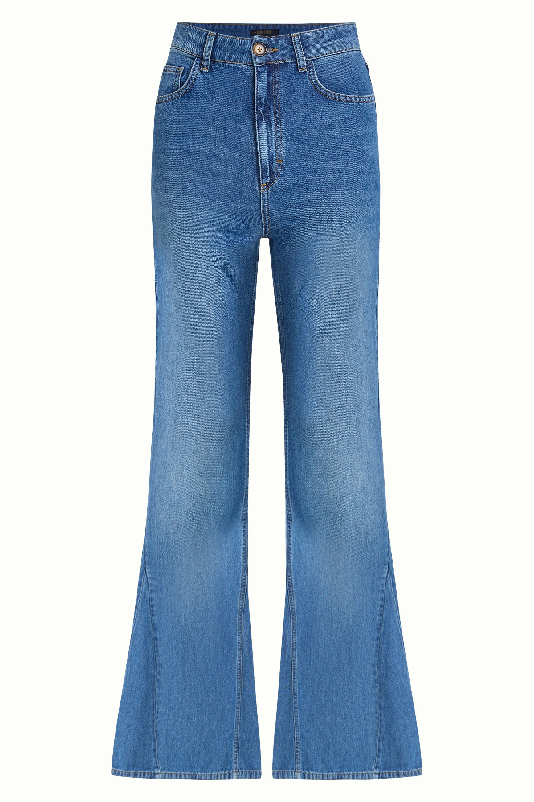 Jimmy Bell Bottom Pants Stone Denim - Image 3