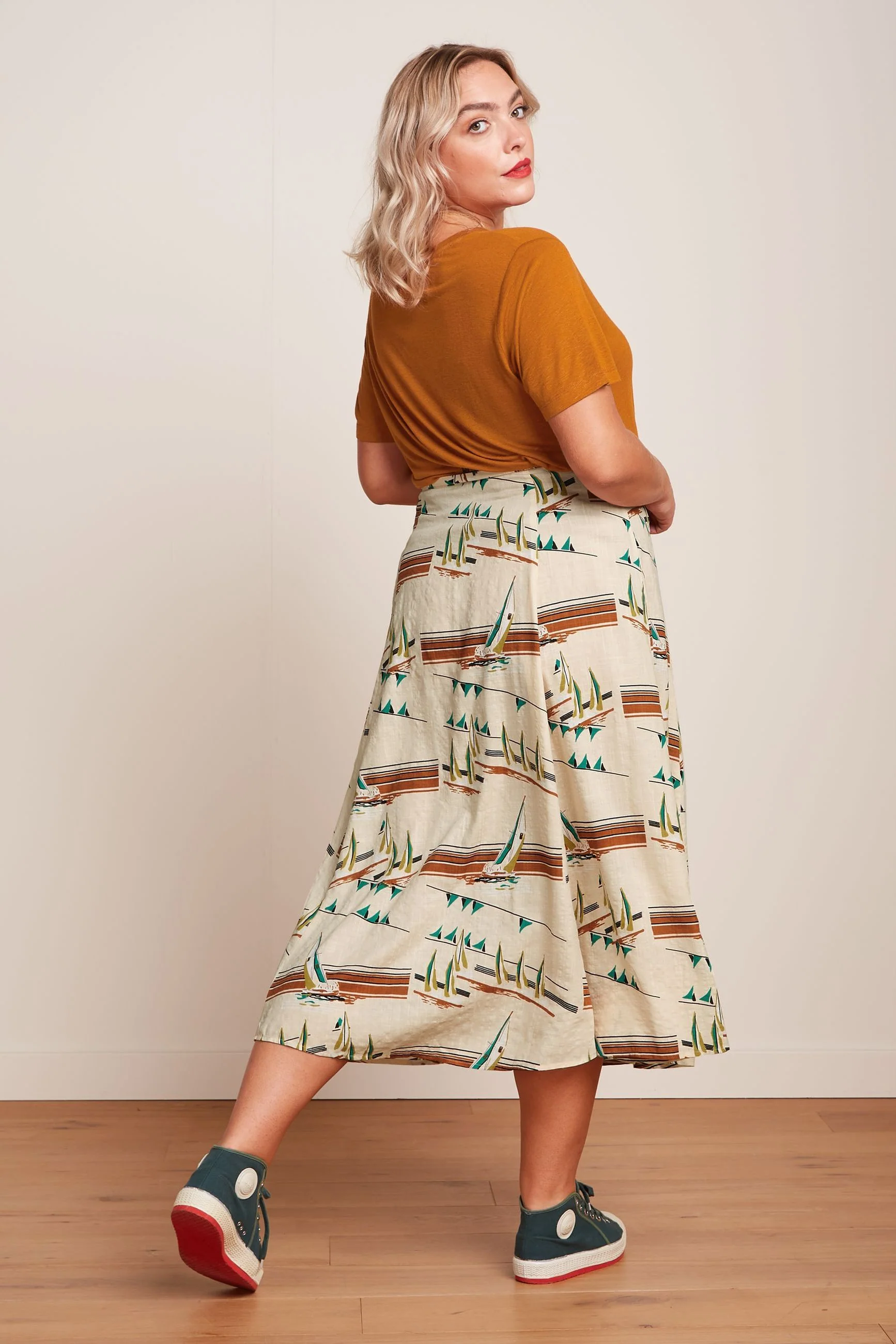 Judy Midi Skirt Antibes - Image 3