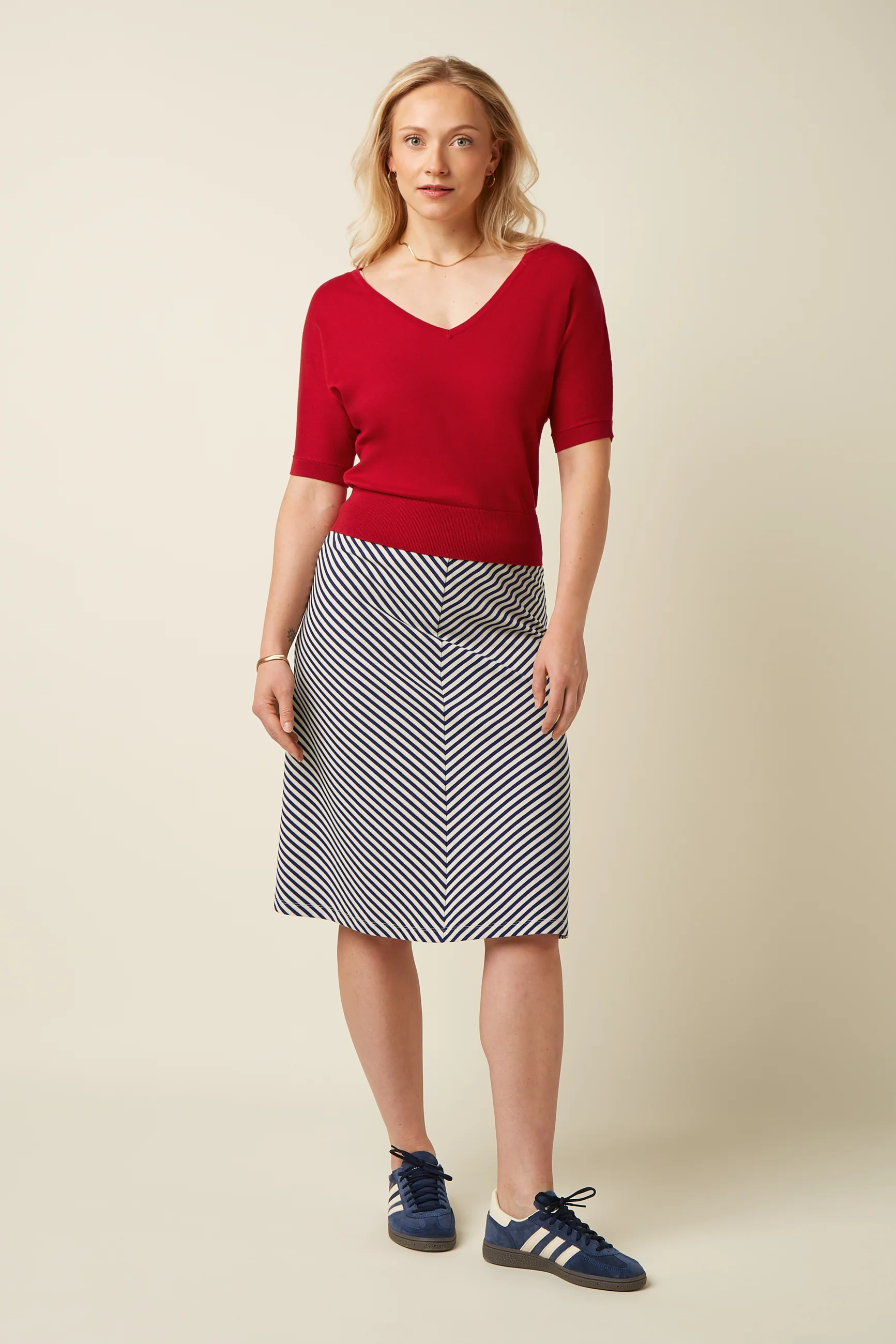 Juno Panel Skirt Mariniere Stripe - Image 2