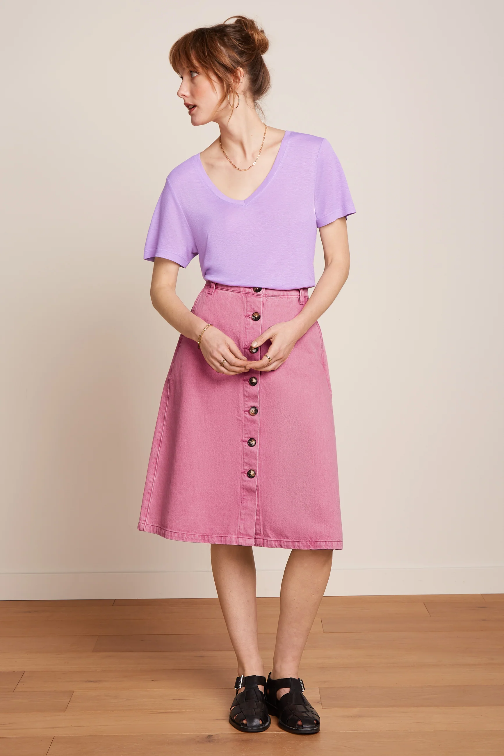 Mary Skirt Colored Denim - Image 2