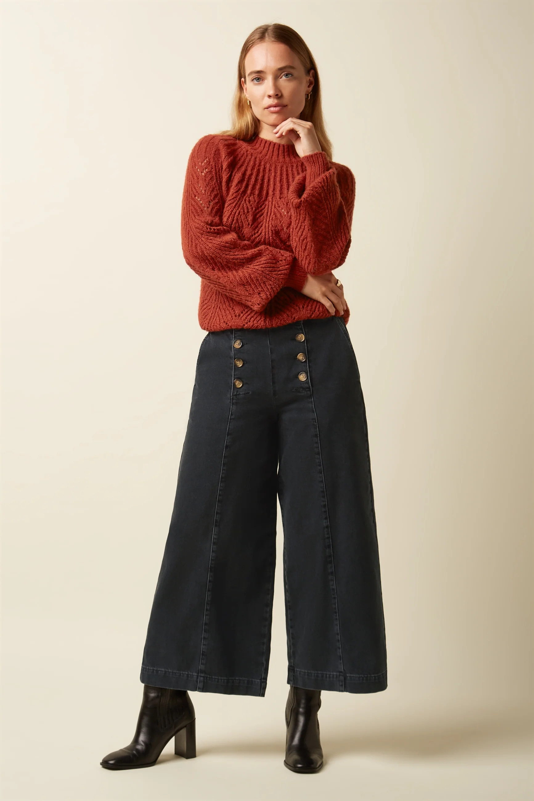 Melody Sailor Pants Rock Denim - Image 2