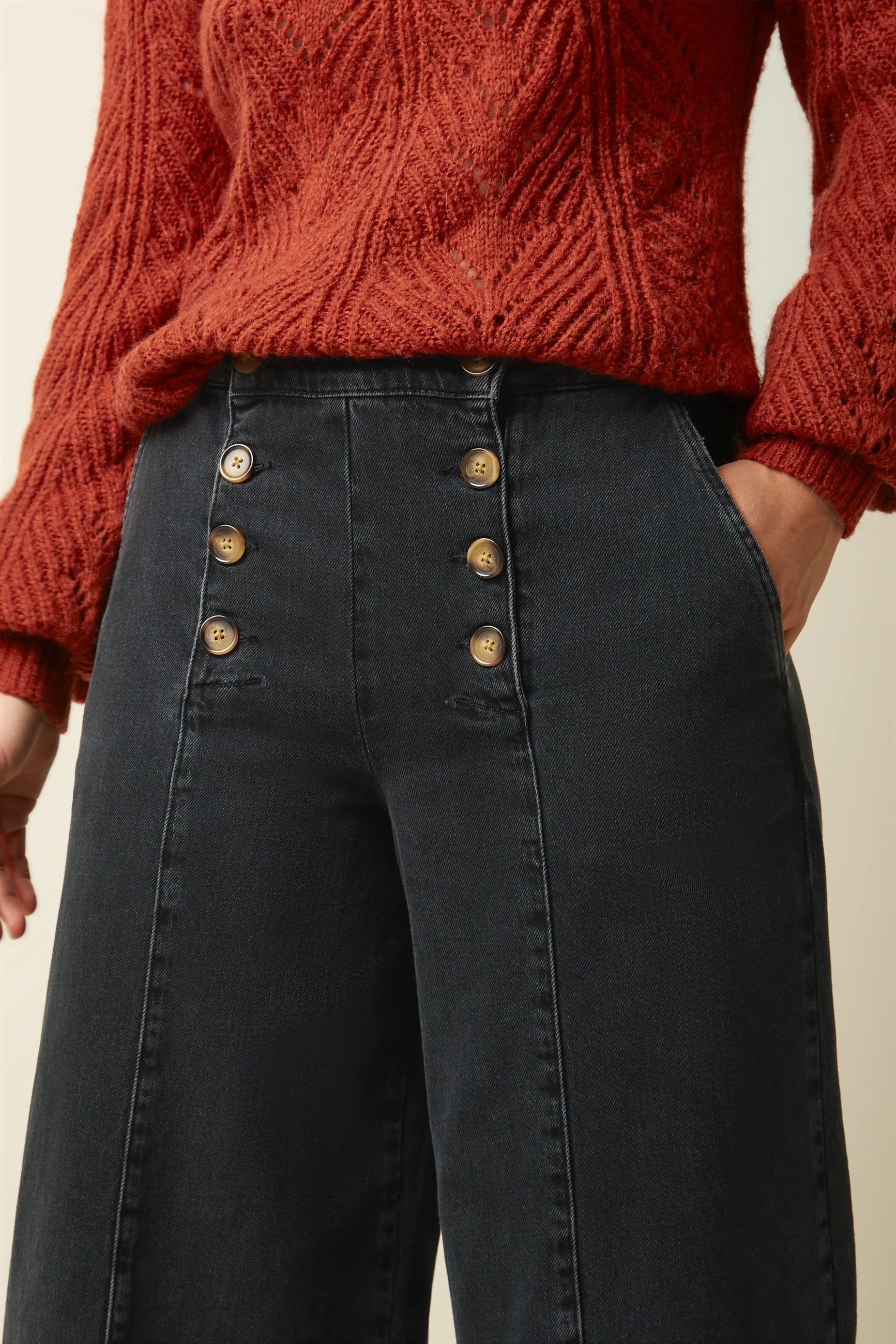 Melody Sailor Pants Rock Denim - Image 4