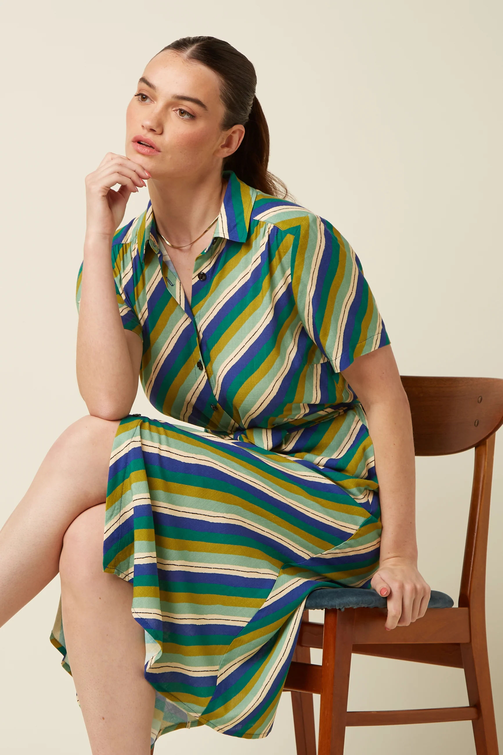 Olive Midi Dress Cliff - Image 2