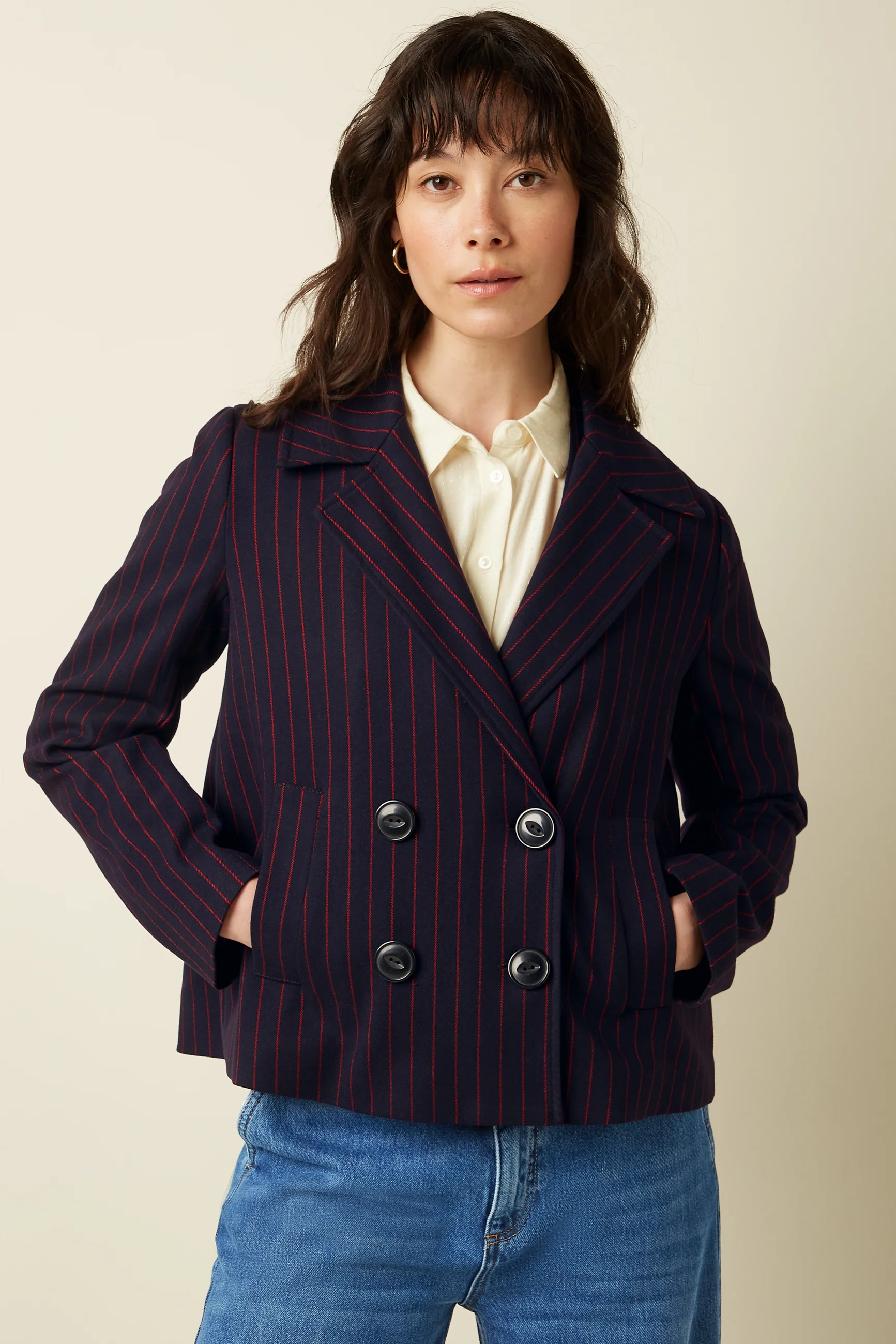 Pattie Coat Pinstripe - Image 4