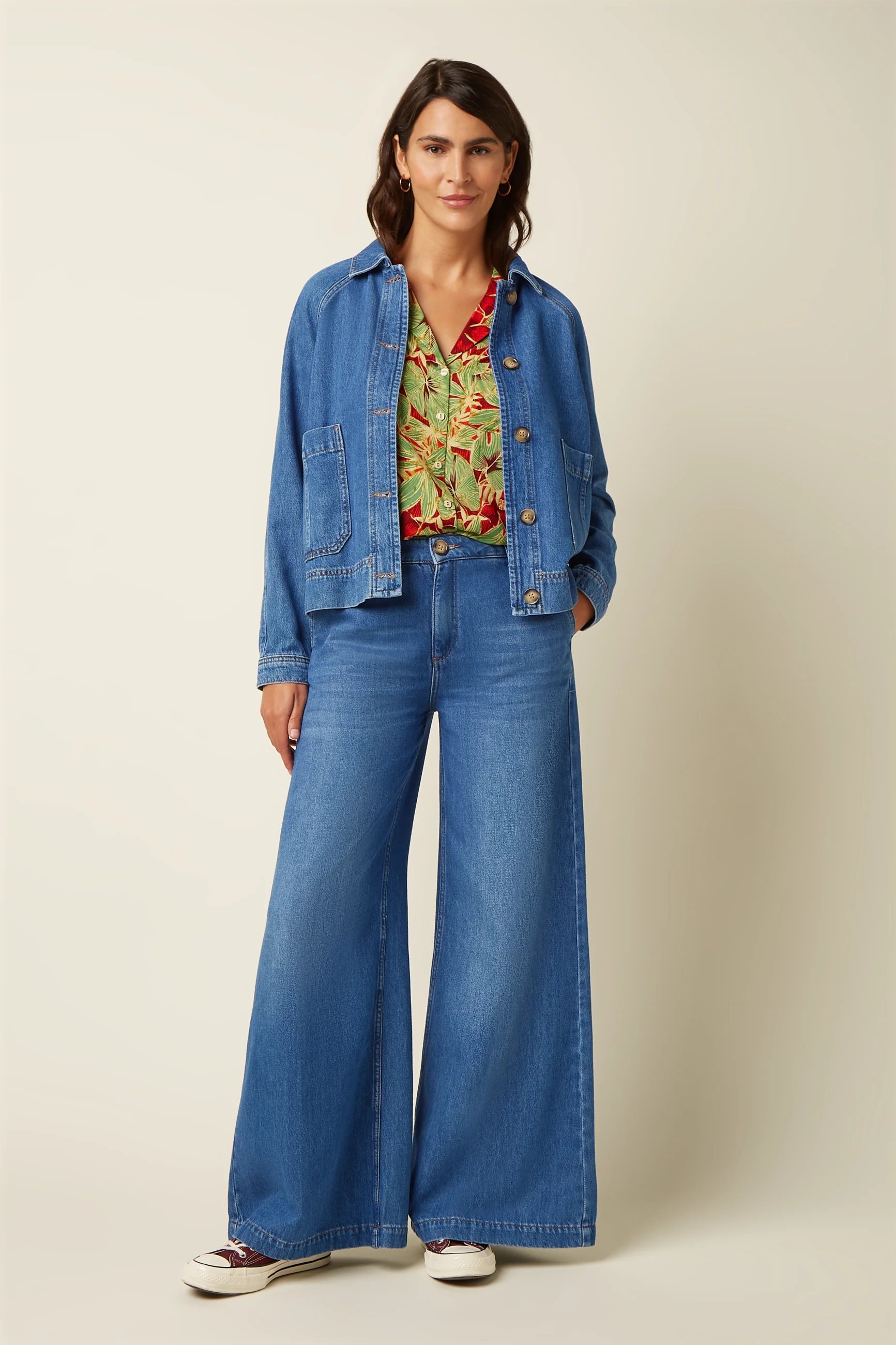 Penny Jacket Stone Denim - Image 2