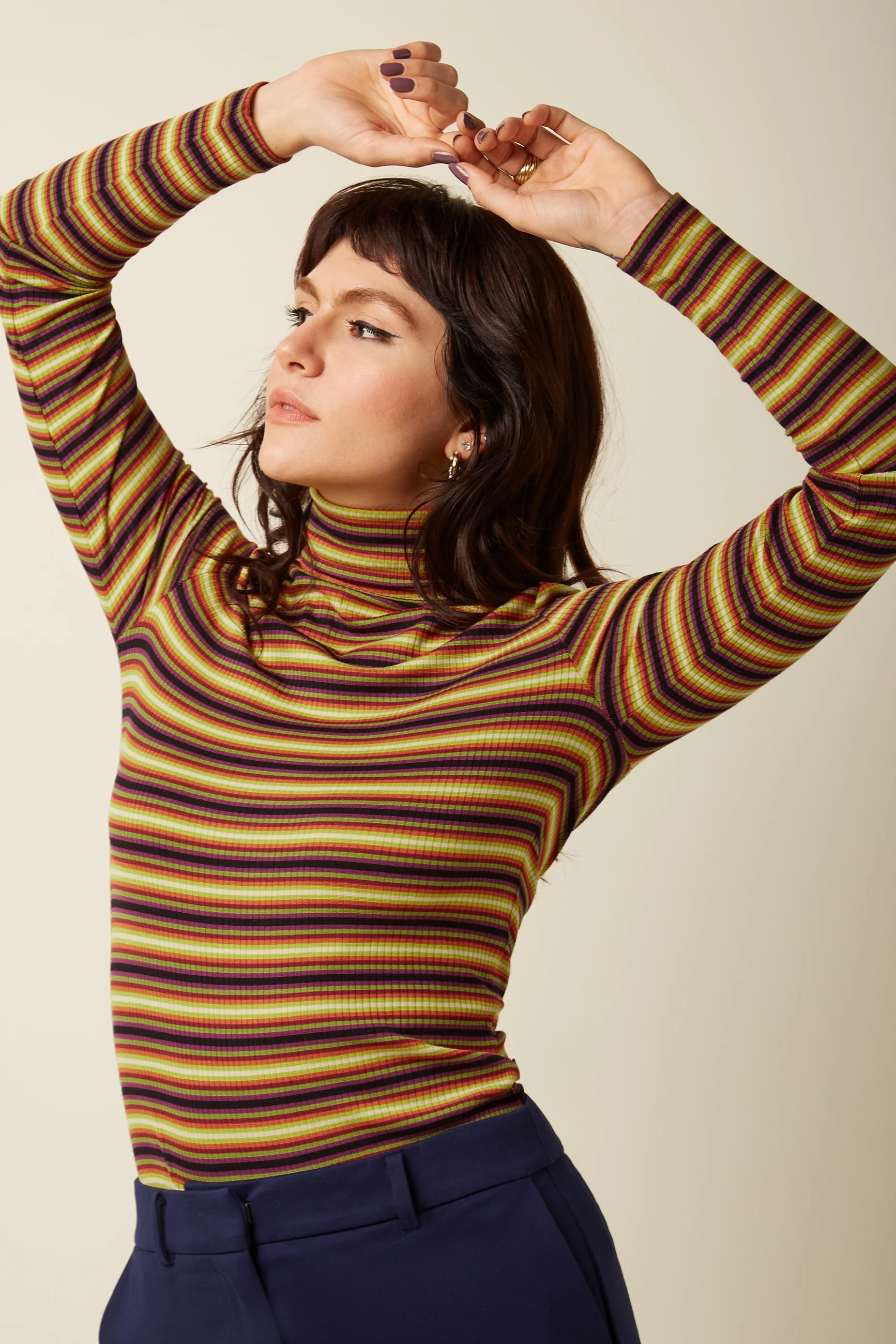 Rollneck Top Eira Stripe