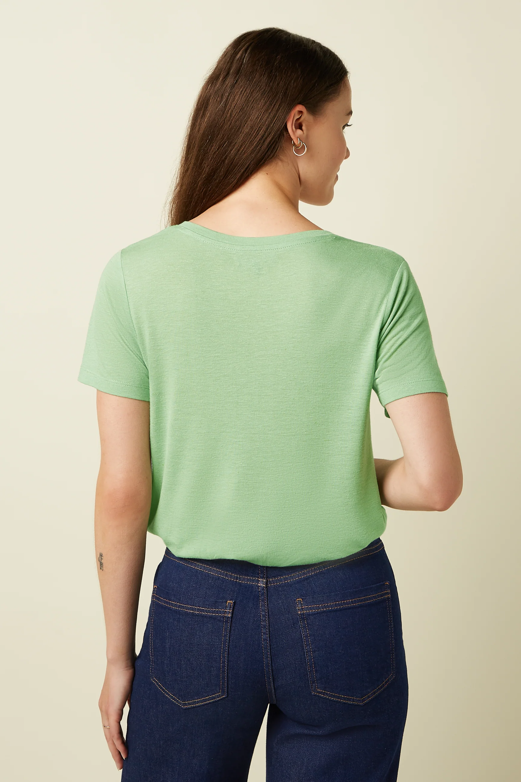V-Neck Top Marsy Linen - Image 2