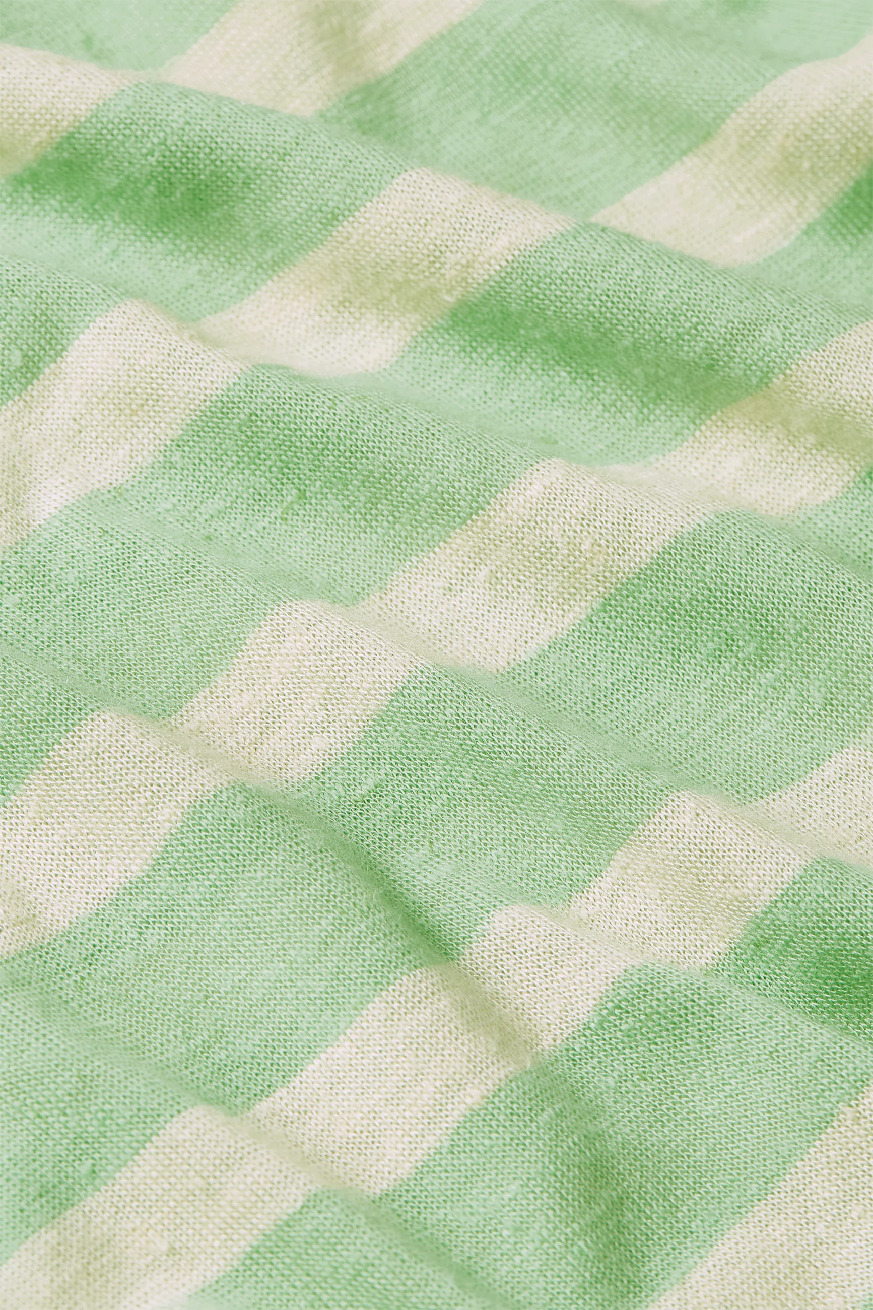 V Neck Top Marsy Linen Stripe - Image 4